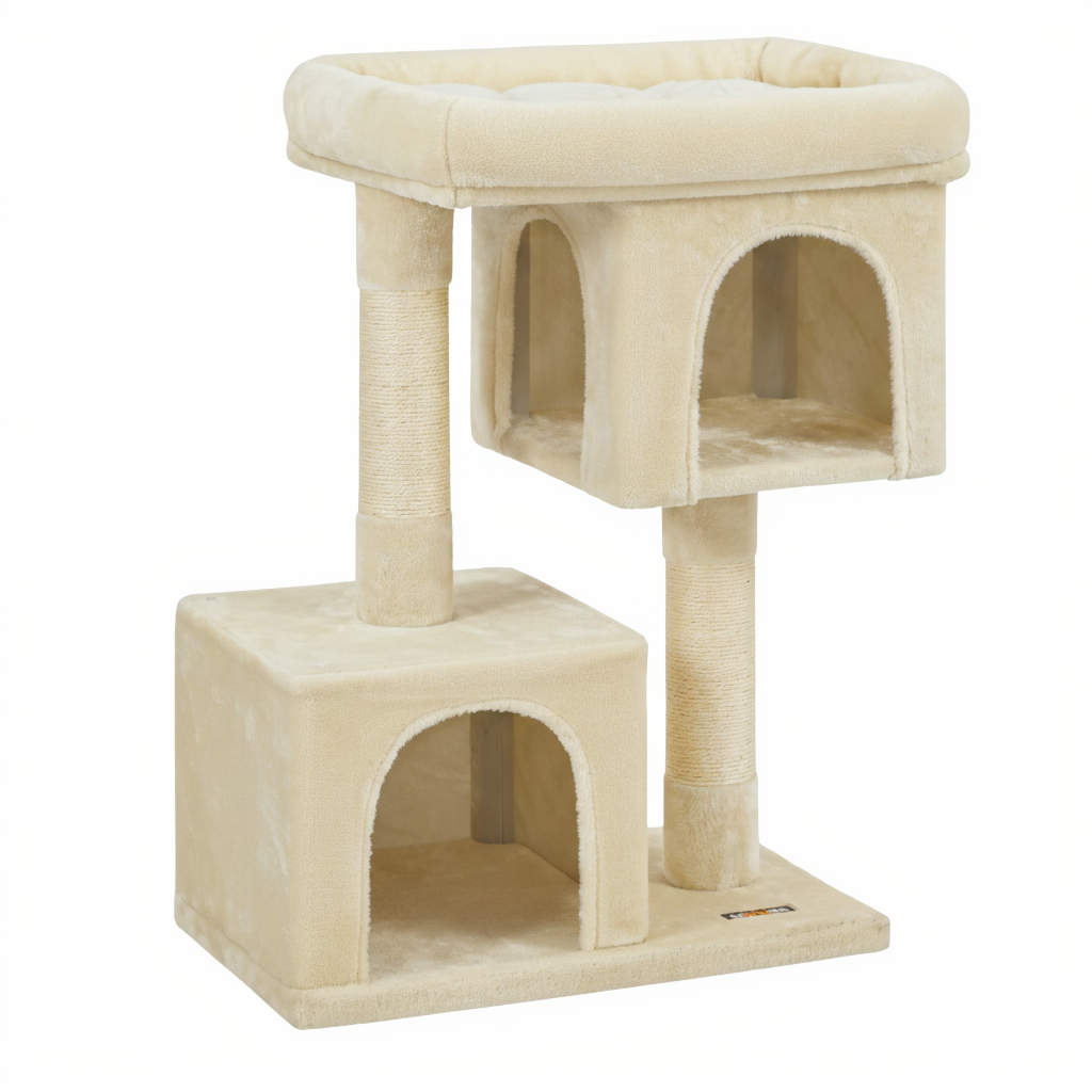 arbre-a-chat-design-double-niche-beige