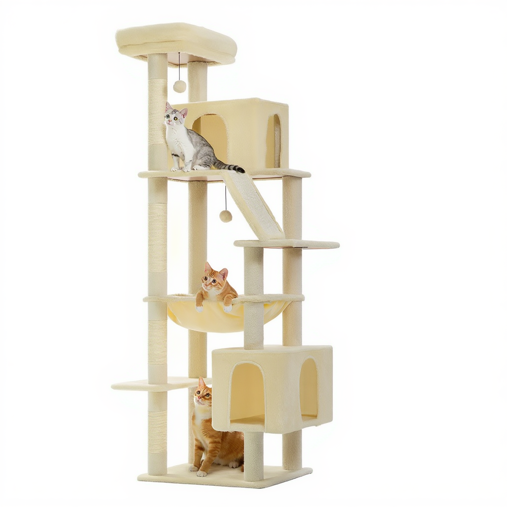 arbre-a-chat-maine-coon-design-180cm-tour-royale-xxl-a-2-niches-beige